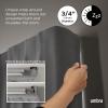 Umbra Twilight Curtain Rod Set – Wrap Around Design Ideal for Blackout or Room Darkening Panels, 28 to 48 Inches, Nickel(Dark Bronze)