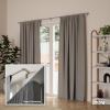 Umbra Twilight Curtain Rod Set – Wrap Around Design Ideal for Blackout or Room Darkening Panels, 28 to 48 Inches, Nickel(Nickel)