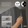 Umbra Twilight Curtain Rod Set – Wrap Around Design Ideal for Blackout or Room Darkening Panels, 28 to 48 Inches, Nickel(Nickel)