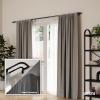 Umbra Twilight Double Curtain Rod Set – Wrap Around Design Ideal for Blackout or Room Darkening Panels, 48 to 88 Inches, Gold(Black)