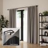 Umbra Twilight Double Curtain Rod Set – Wrap Around Design Ideal for Blackout or Room Darkening Panels, 48 to 88 Inches, Gold(Dark Bronze)