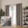 Umbra Twilight Double Curtain Rod Set – Wrap Around Design Ideal for Blackout or Room Darkening Panels, 48 to 88 Inches, Gold(Nickel)