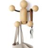 Umbra Woody Wall Hook,Black/Natural(Black/Natural)