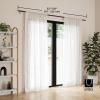 Umbra Zen Modern 1-Inch Curtain Rod, Includes 2 Matching Finials, Brackets & Hardware, 32 to 128-Inch, 42″-120″, Black(32″-128″ Inch)
