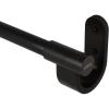 Umbra Bellwood Curtain Rod for Window Drapery, Adjustable Length 42″ to 120″, Set Includes Finials and Mounting Hardware, White/Natural(Black)