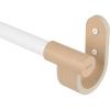 Umbra Bellwood Curtain Rod for Window Drapery, Adjustable Length 42″ to 120″, Set Includes Finials and Mounting Hardware, White/Natural(White/Natural)