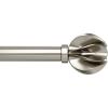 Umbra Blossom Curtain Rod for Windows, Adjustable 42″ to 120″, Nickel