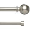 Umbra Bolas Double Curtain Rod, Nickel(Nickel)