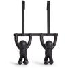 Umbra Buddy Space-Saving Over The Cabinet Storage Hooks, Kitchen and Bathroom Organizer, Set of 2, White, 2 Count(Black)