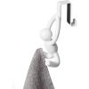 Umbra Buddy Space-Saving Over The Cabinet Storage Hooks, Kitchen and Bathroom Organizer, Set of 2, White, 2 Count(White)