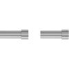 Umbra Cappa 66 to 120 Inch Nickel-Steel Expandable Single Curtain Rod with 1-Inch 36 to 66 Nickel Curtain Rod, Matching Finials, Brackets & Hardware