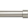 Umbra Cappa Modern 1″ Curtain Rod, Includes 2 Matching Finials, Brackets & Hardware, Brass(Nickel)