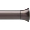 Umbra Chroma Tension Rod for Window, Adjustable 54″ to 90″, Black(Auburn Bronze)