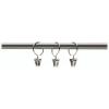 Umbra Clip 1-Inch Drapery Ring, Set of 10, Nickel(Nickel)