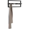 Umbra Cubiko Wall Mounted Modern, Sleek, Space-Saving Hanger with Retractable Hooks to Hang Coats, Scarves, Purses and More, 5, White(Black)