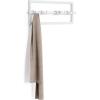 Umbra Cubiko Wall Mounted Modern, Sleek, Space-Saving Hanger with Retractable Hooks to Hang Coats, Scarves, Purses and More, 5, White(White)
