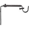 Umbra Curtain Rod Bracket – Adjustable Wall Bracket for Drapery Rod, Set of 2, Black(Black Rem)