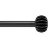 Umbra Finn Curtain Rod for Window, Adjustable 42″ to 120″, Black