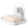 Umbra Flex Adhesive Soap Dish for Bathroom or Kitchen, Use in Shower, Tub or Sink Area, White(Soap Dish)