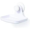Umbra Flex Soap Dish with Patented Gel-Lock Technology Suction Cup, White(White)