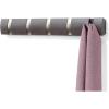 Umbra Flip Wall-Mounted Coat Rack with 3 Hooks – Modern, Space-Saving Storage for Hats, Jackets, Bags, Entryway, Mudroom, Closet, Bathroom, Bedroom – Natural/Nickel(Driftwood/Nickel)