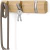 Umbra Flip Wall-Mounted Coat Rack with 3 Hooks – Modern, Space-Saving Storage for Hats, Jackets, Bags, Entryway, Mudroom, Closet, Bathroom, Bedroom – Natural/Nickel(Natural/Nickel)