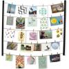 Umbra Hangit Photo Collage Fame – DIY Picture Hangers, Collage Picture Frames for Wall, 26×30, White(Black)