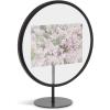 Umbra Infinity 4×6 Picture Frame, Unique Circular Photo Display for Desk or Wall, Black(4X6)
