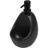Umbra Joey, Matte Ceramic Liquid Soap Dispenser with Sponge Caddy, Ideal for Kitchen or Bathroom Use, Charcoal(Black)