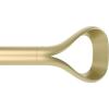 Umbra Loop 1-Inch Diameter Curtain Rod (42 to 120-Inch, Eco-Friendly Nickel)(Gold)