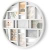 Umbra Luna Collage Picture Frame Holds Nine 4×6 Photos, Large 22-Inch Diameter, White(White)