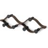 Umbra Montage Wall-Mounted Coat Rack with 6 Hooks for Jackets, Hats, Bags, and More – Modern Wood and Metal Design, White/Natural(Black/Walnut)