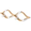 Umbra Montage Wall-Mounted Coat Rack with 6 Hooks for Jackets, Hats, Bags, and More – Modern Wood and Metal Design, White/Natural(White/Natural)