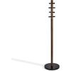 Umbra Pillar, Coat Rack, Black/Walnut(Black/Walnut)