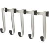 Umbra Schnook Steel Over-The-Door Multi-Hook – 5 Metal Hooks Measure 18″ x 8″ – Perfect for Hanging Robes, Towels, Shower & Bath Accessories – Keep Your Bathroom Organized and Neat(5 Hook (Pack of 6))