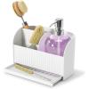 Umbra Sling Sponge Holder Sink Caddy with Dish Soap Dispenser Pump for Kitchen