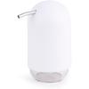 Umbra Touch Hand Soap Dispenser, Plastic Liquid Pump Bottle, Durable and Refillable for Bathroom or Kitchen Sink, Slate Blue(White)