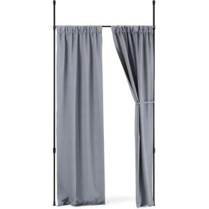 Umbra Anywhere Expandable Curtain Rod and Room Divider, White(Black)