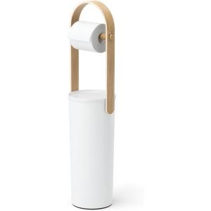 Umbra Bellwood Toilet Paper Stand Holder with Reserve Storage Compartment for 3 Rolls