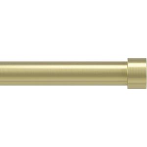 Umbra Cappa Curtain Rod, Includes 2 Matching Finials, Brackets & Hardware, 36 to 66-Inches, Gold(Gold)