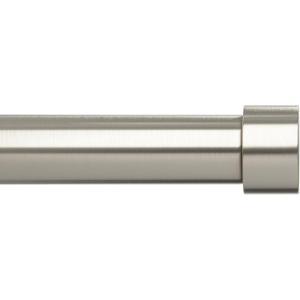 Umbra Cappa Modern 1″ Curtain Rod, Includes 2 Matching Finials, Brackets & Hardware, Brass(Nickel)