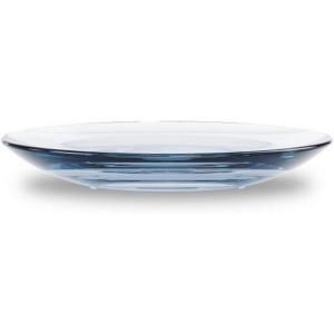 Umbra Droplet Dish Container for Bathroom-Acrylic Holder for Bath Sink-Nicely Fits Into Amenity Tray and Holds The Soap Bar Preventing It from Dirt and Ensures Zero Waste, Denim, Soap Dish(Denim)