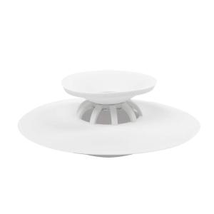 Umbra Flex Drain Stop/Hair Catcher, Black(White)