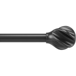 Umbra Helix Curtain Rod, 42″-120″ Inch, Black