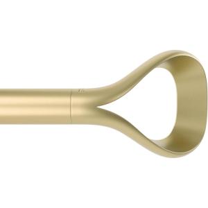 Umbra Loop 1-Inch Diameter Curtain Rod (42 to 120-Inch, Eco-Friendly Nickel)(Gold)