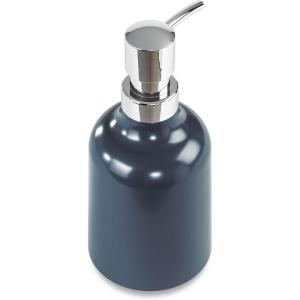 Umbra Step 13 oz (384 ml) Liquid Soap Pump Dispenser, Also Works with Hand Sanitizer, Easy to Refill, White(Denim)