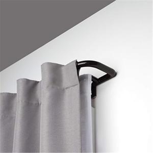 Umbra Twilight Double Curtain Rod Set – Wrap Around Design Ideal for Blackout or Room Darkening Panels, 48 to 88 Inches, Gold(Dark Bronze)