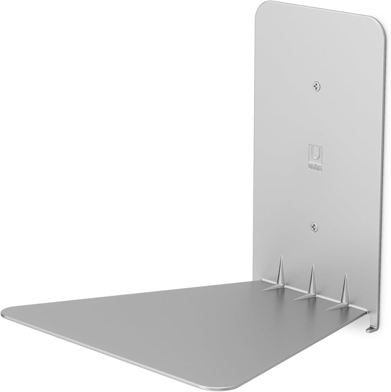 image:imageUUmbra Conceal Sturdy Metal Floating Bookshelf for Wall Set of 3 Large Silver 1005073560Silver