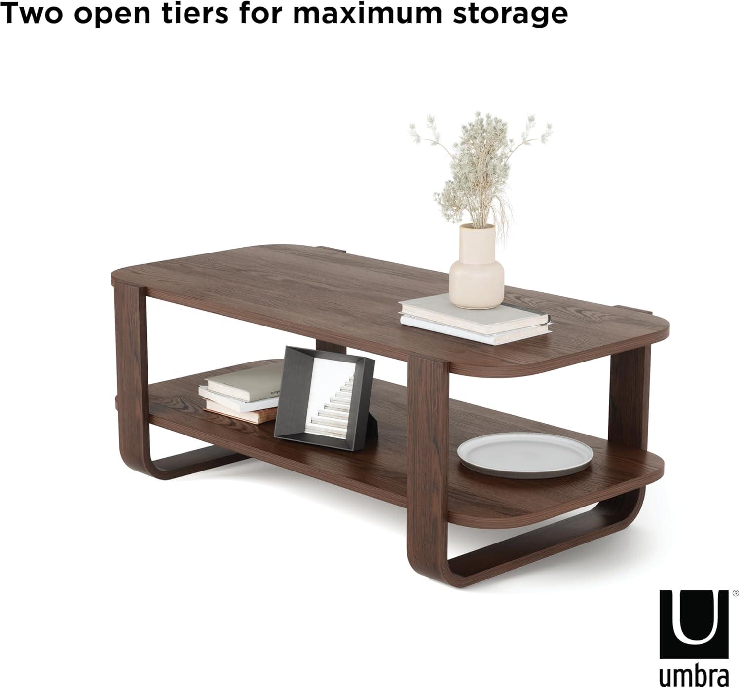 image:imageUmbra Bellwood Coffee Table with Storage NaturalAged Walnut