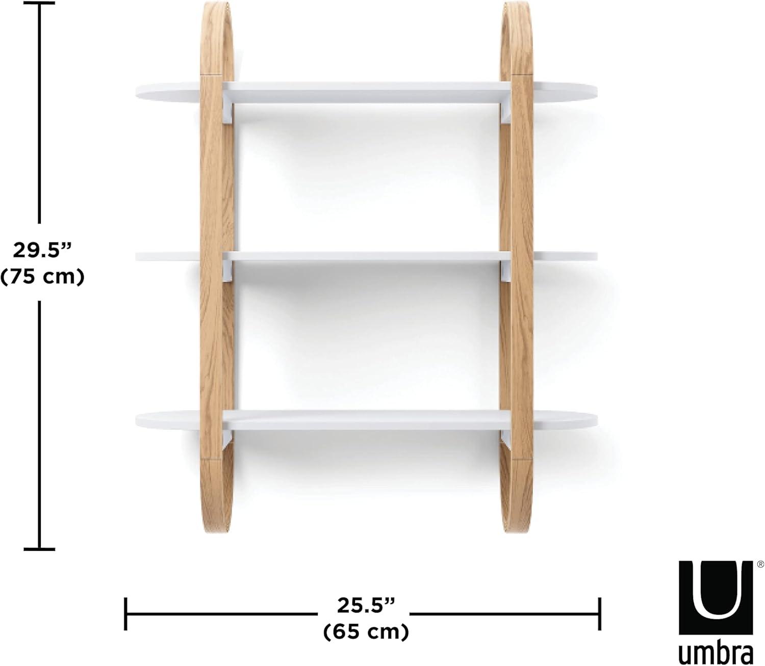 image:imageUmbra Bellwood OverTheToilet Shelf for Bathroom or Powder Room WhiteNaturalWhiteNatural